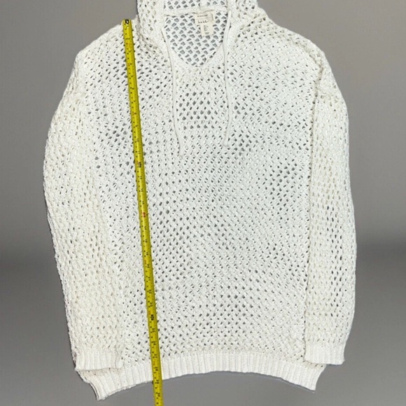 Nicole Miller Artelier Crochet Swimsuit Cover-Up Sexy Sweater Dress White‎ Large - Picture 10 of 14